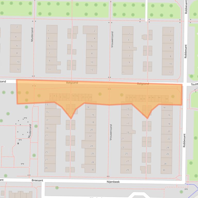 Kaart van postcodegebied 8303ZG.