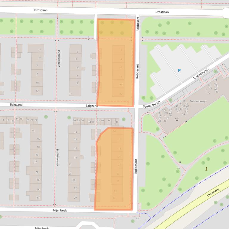 Kaart van postcodegebied 8303ZH.