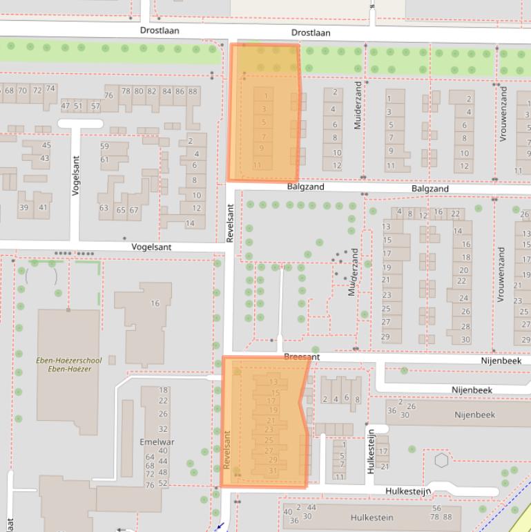 Kaart van postcodegebied 8303ZL.