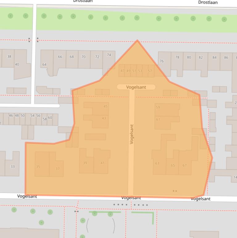 Kaart van postcodegebied 8303ZP.