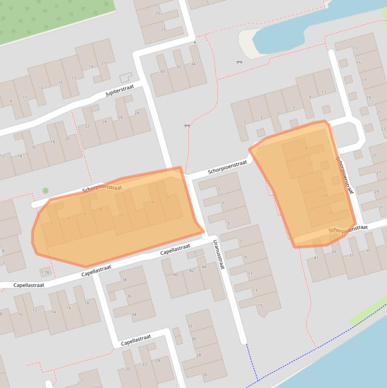 Kaart van postcodegebied 8303ZT.
