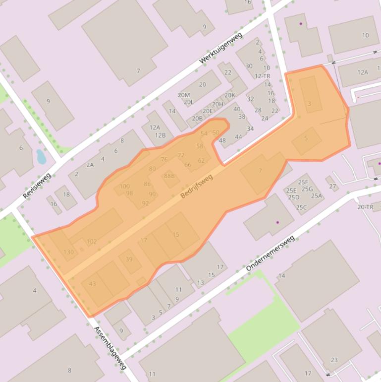 Kaart van postcodegebied 8304AA.