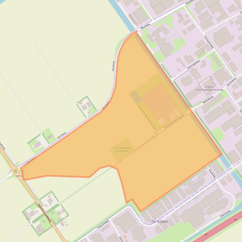 Kaart van postcodegebied 8304BS.