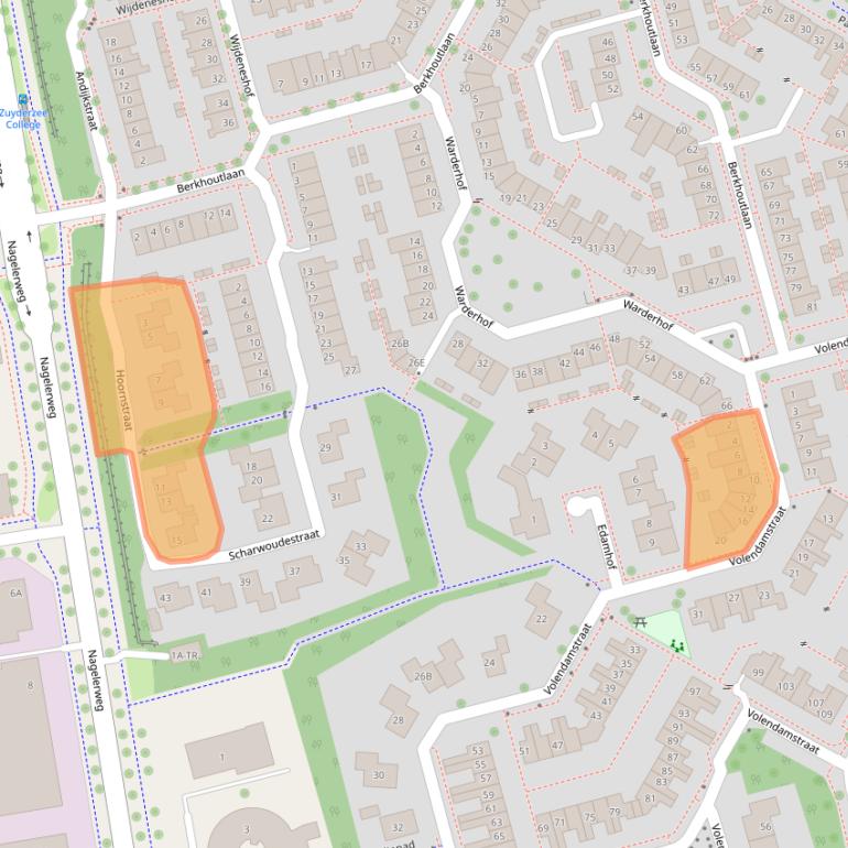 Kaart van postcodegebied 8304CA.
