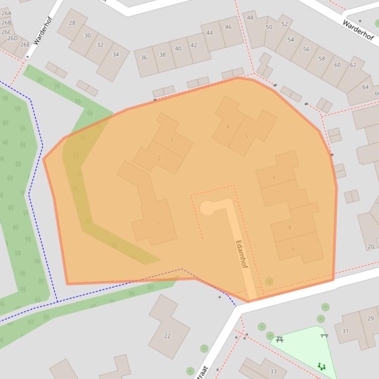 Kaart van postcodegebied 8304CG.