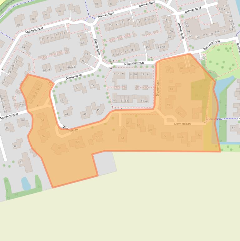 Kaart van postcodegebied 8304ED.