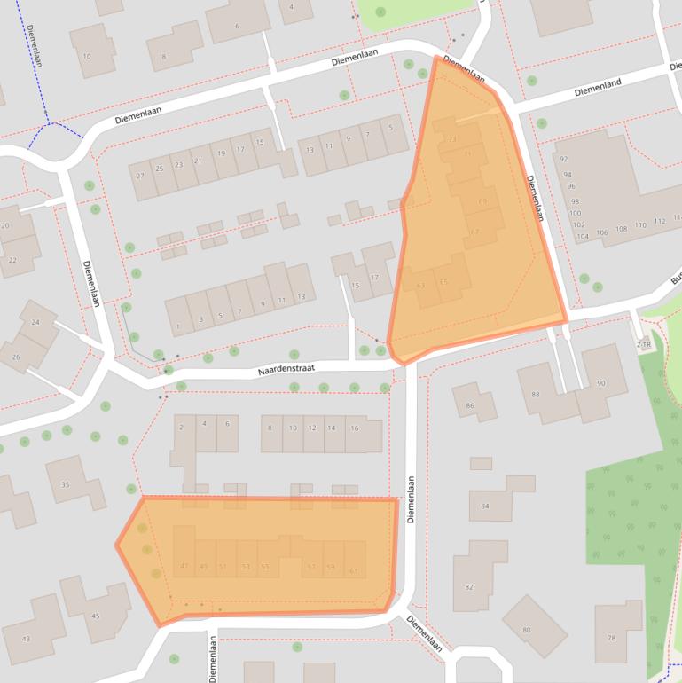 Kaart van postcodegebied 8304EH.