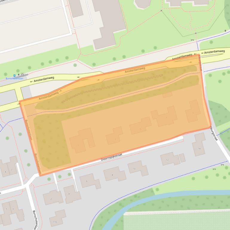 Kaart van postcodegebied 8304EN.