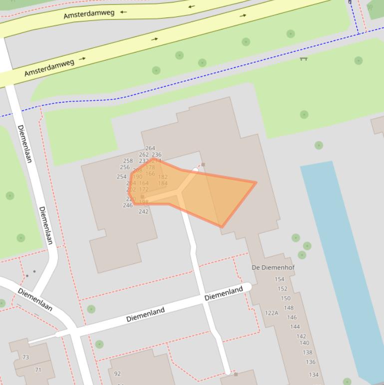 Kaart van postcodegebied 8304EP.