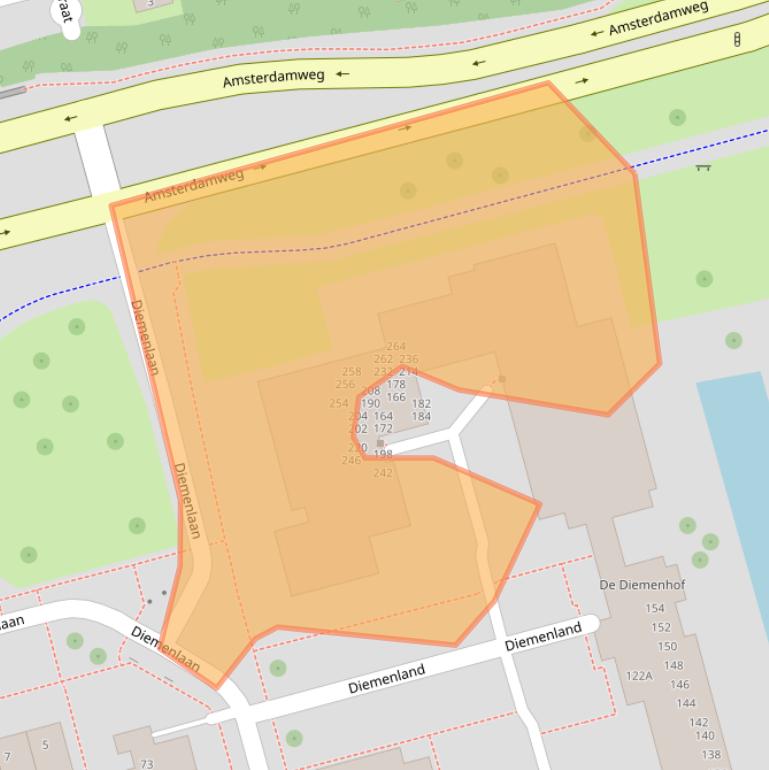 Kaart van postcodegebied 8304ER.