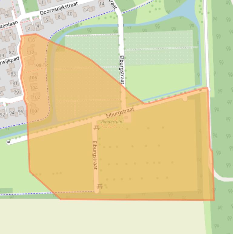 Kaart van postcodegebied 8304ET.