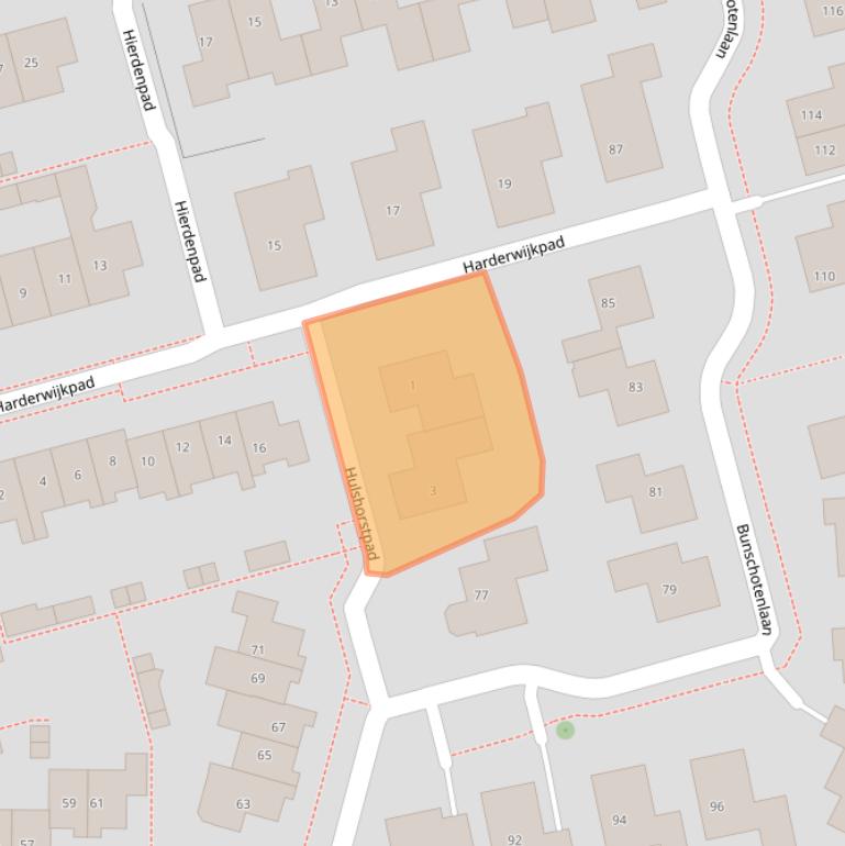 Kaart van postcodegebied 8304EZ.