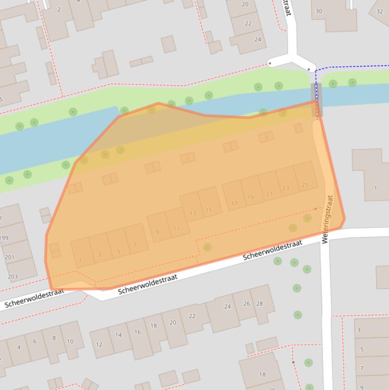 Kaart van postcodegebied 8304GH.