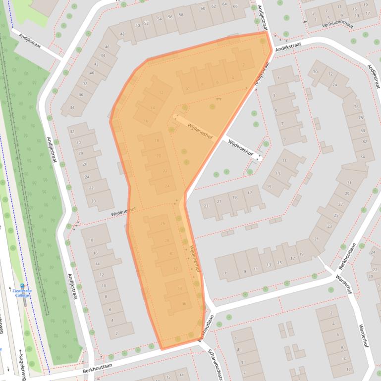 Kaart van postcodegebied 8304HA.