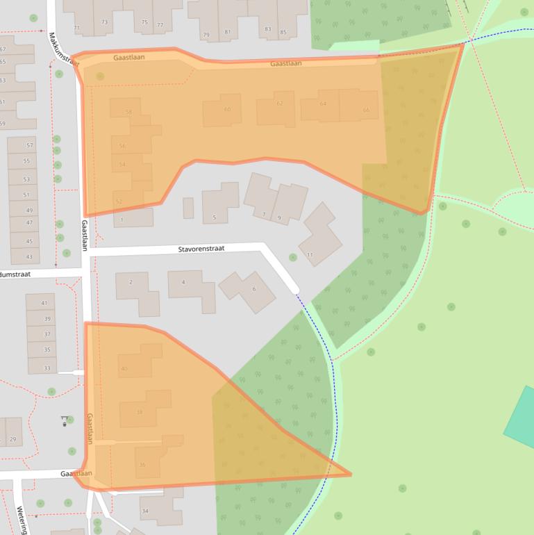 Kaart van postcodegebied 8304JC.