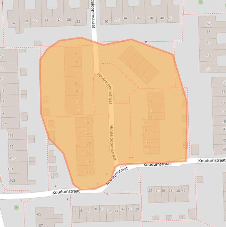 Kaart van postcodegebied 8304JG.