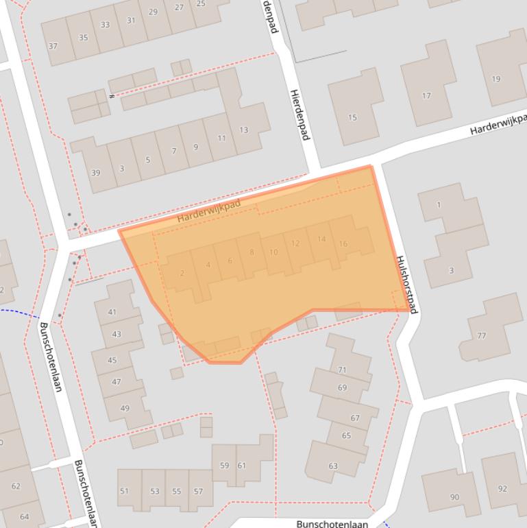 Kaart van postcodegebied 8304JL.