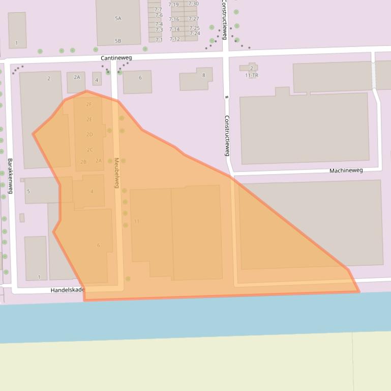 Kaart van postcodegebied 8305AD.