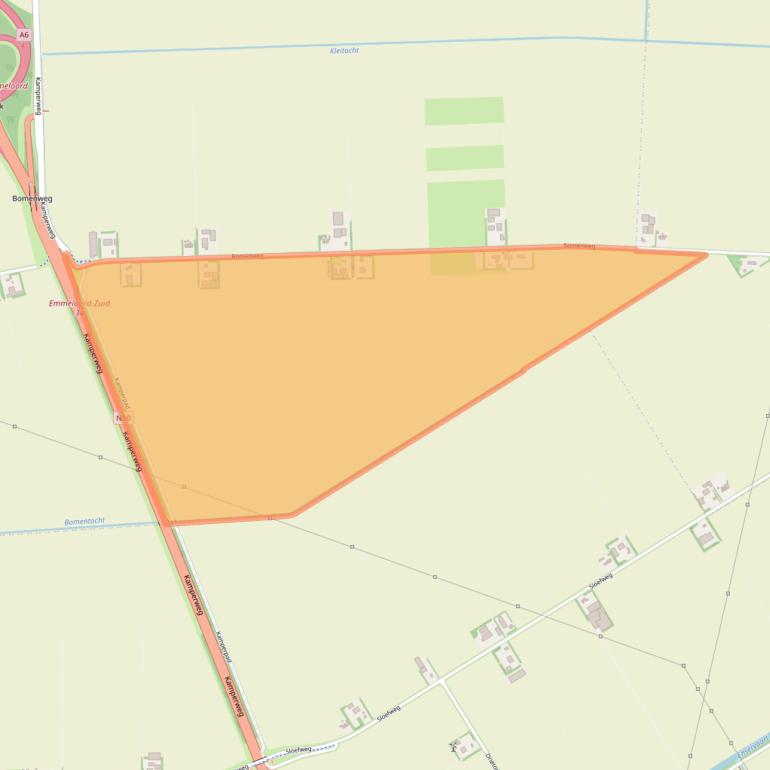 Kaart van postcodegebied 8305AW.