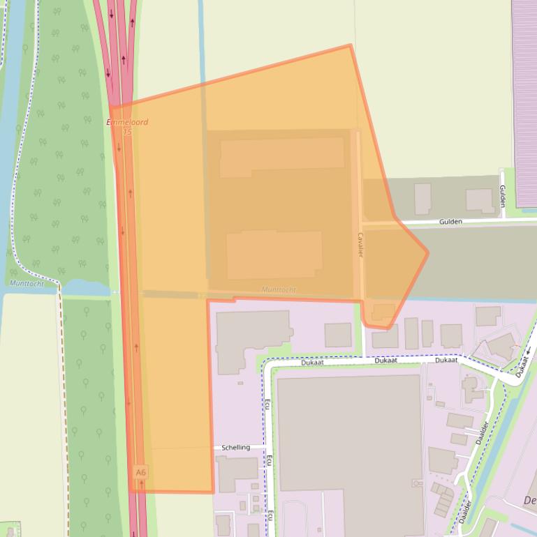 Kaart van postcodegebied 8305BD.