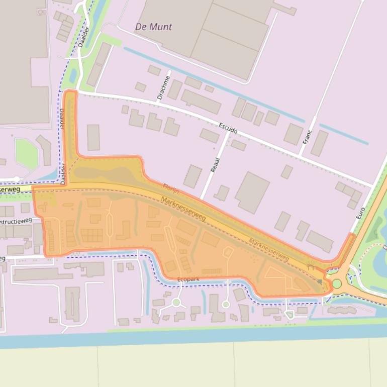 Kaart van postcodegebied 8305BJ.
