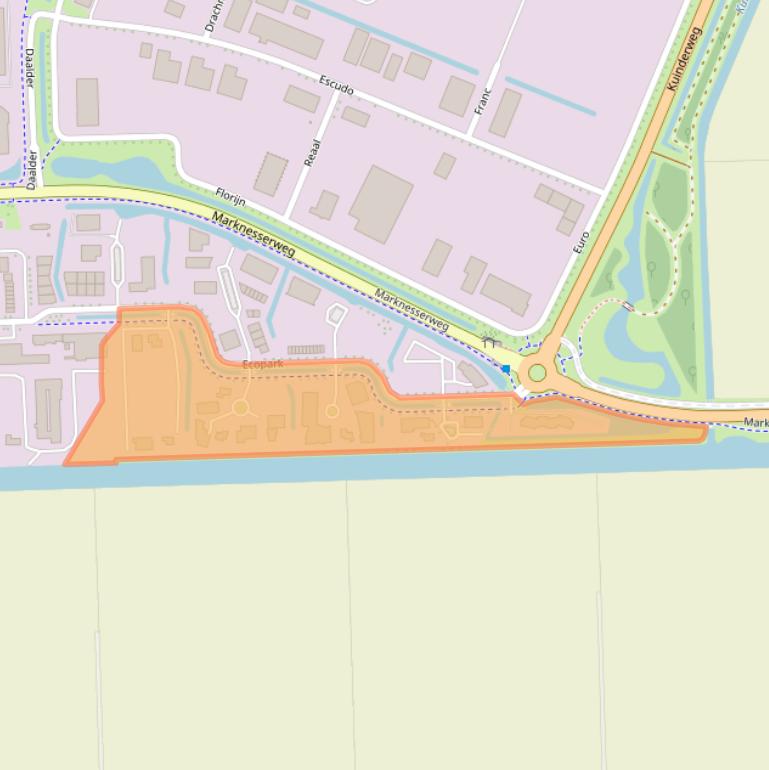 Kaart van postcodegebied 8305BK.