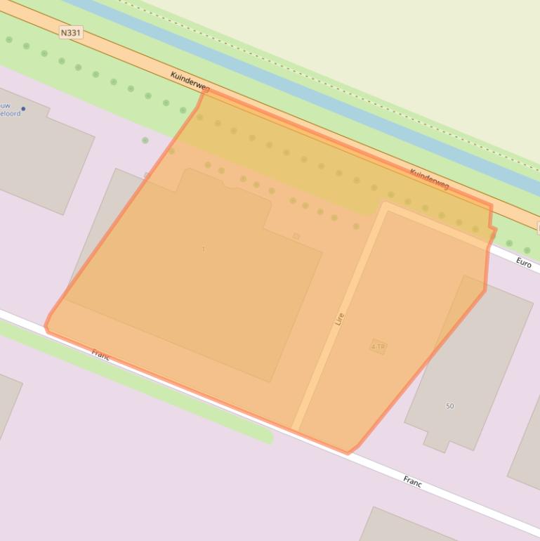 Kaart van postcodegebied 8305BL.