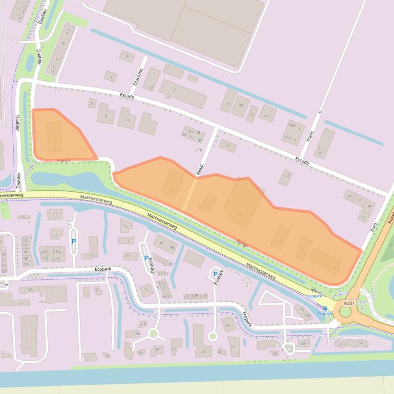 Kaart van postcodegebied 8305BR.