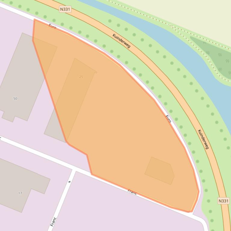 Kaart van postcodegebied 8305BT.