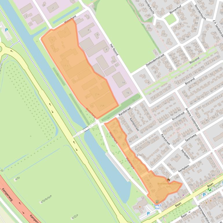 Kaart van postcodegebied 8307AB.