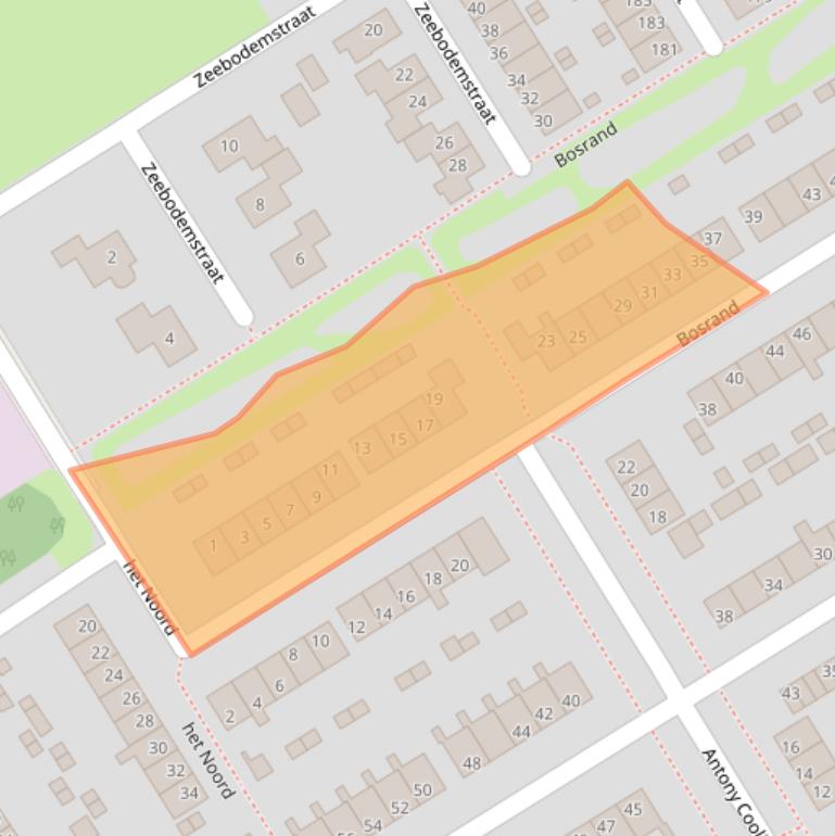 Kaart van postcodegebied 8307AD.