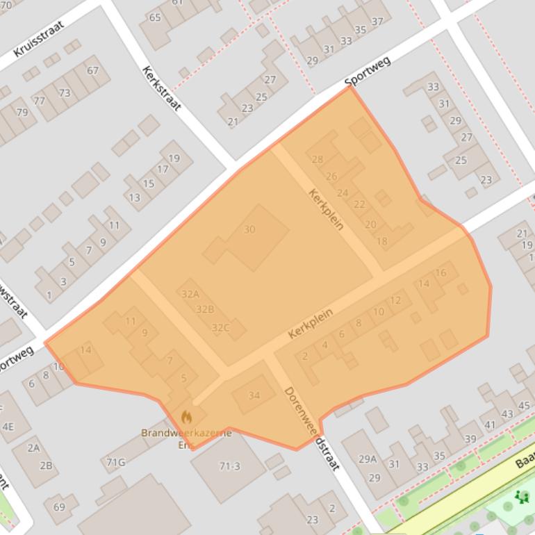 Kaart van postcodegebied 8307AP.