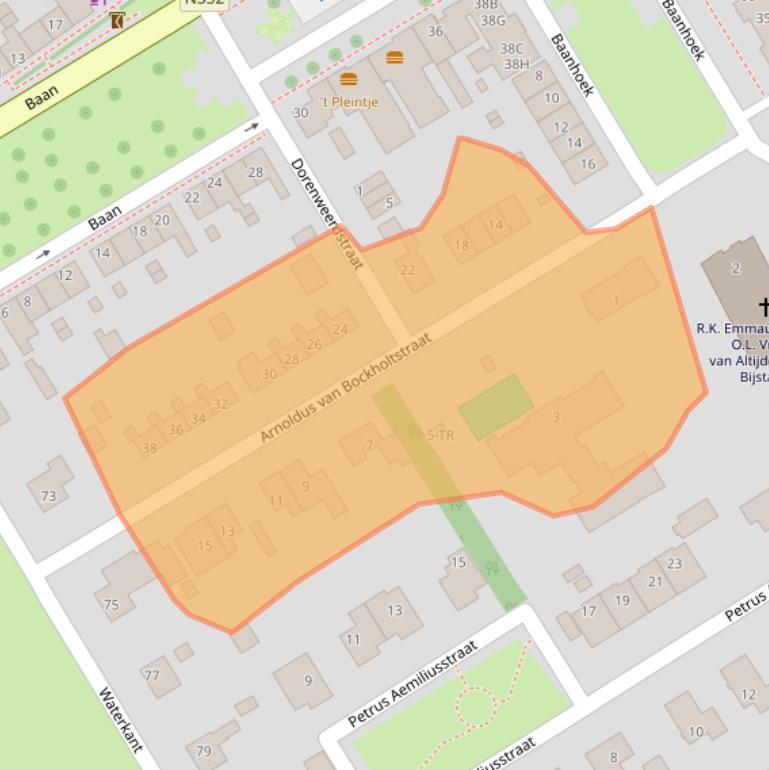 Kaart van postcodegebied 8307AX.