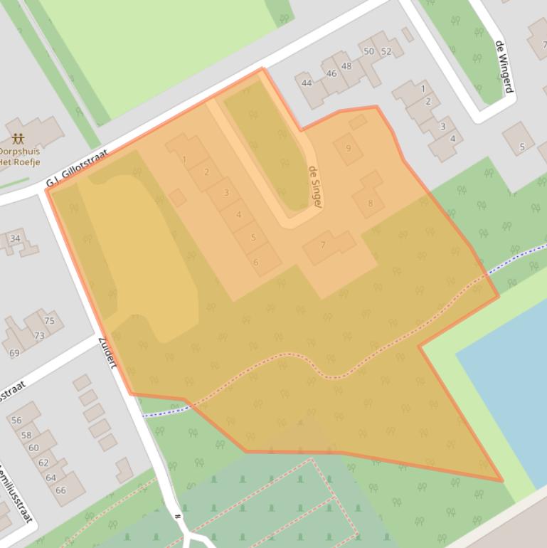 Kaart van postcodegebied 8307BR.