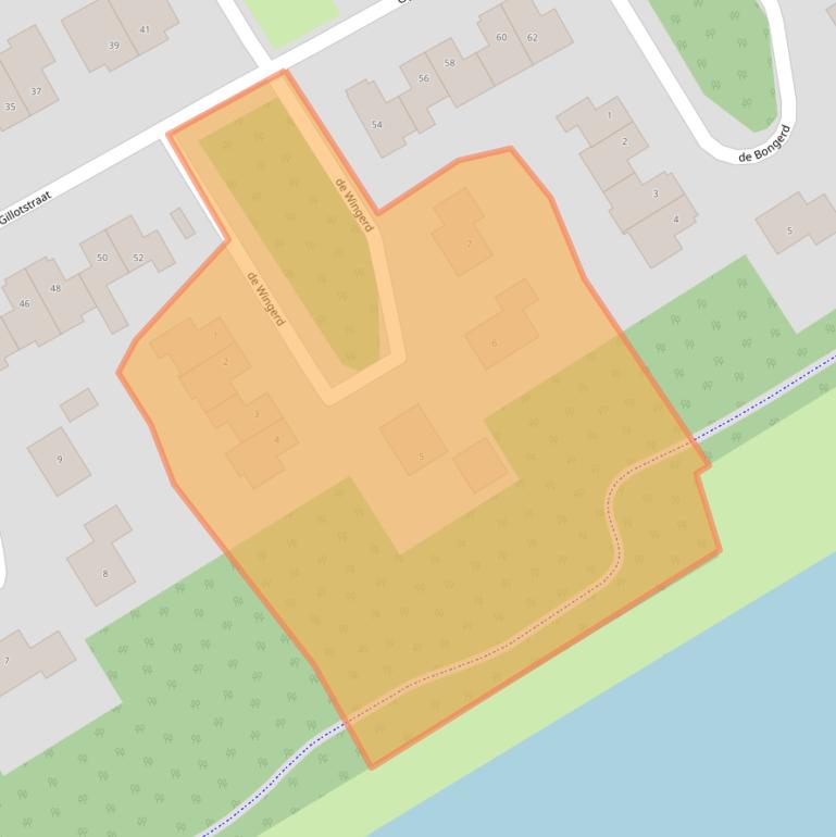 Kaart van postcodegebied 8307BS.