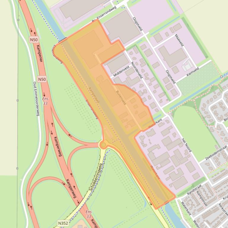 Kaart van postcodegebied 8307DE.