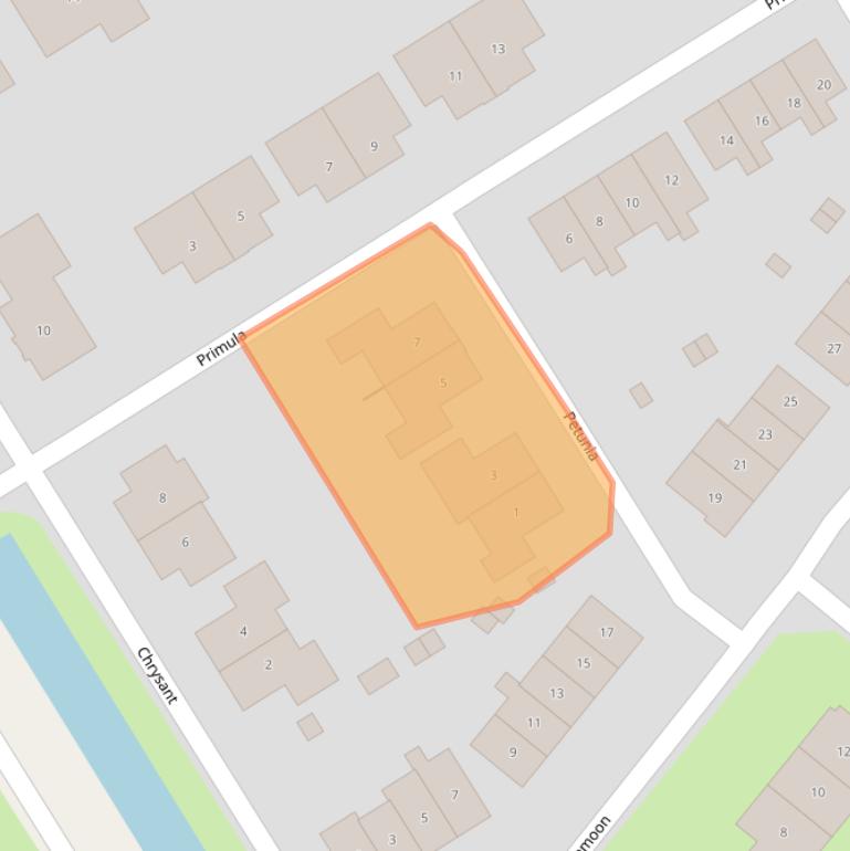 Kaart van postcodegebied 8307NC.