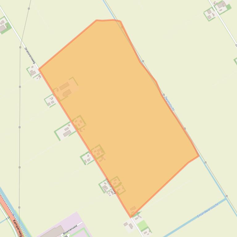 Kaart van postcodegebied 8307PA.