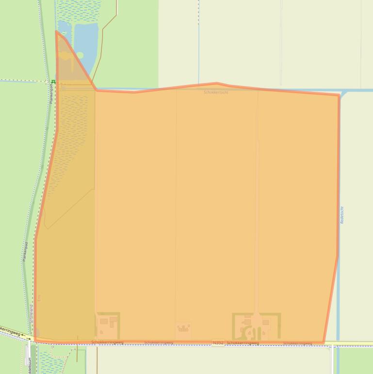 Kaart van postcodegebied 8307RB.