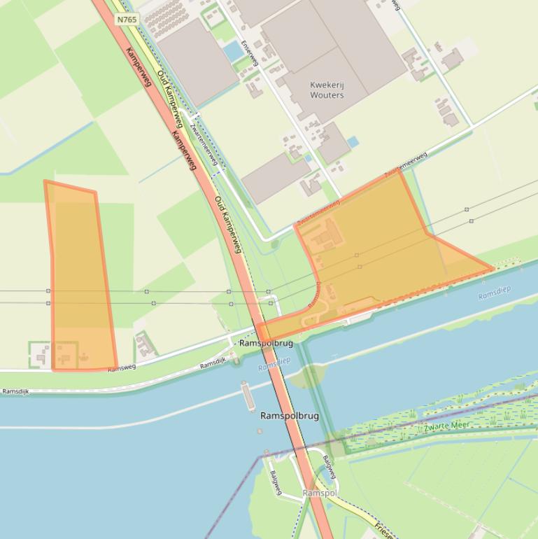 Kaart van postcodegebied 8307RK.