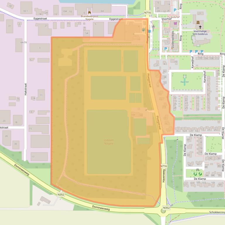 Kaart van postcodegebied 8308AA.