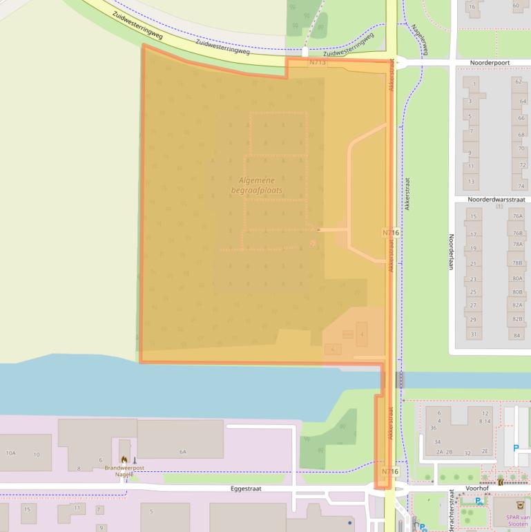 Kaart van postcodegebied 8308AD.