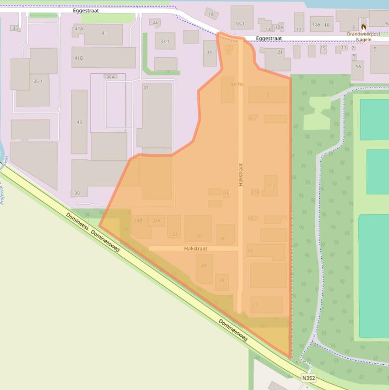 Kaart van postcodegebied 8308AH.