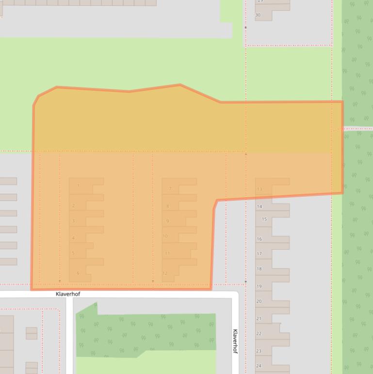 Kaart van postcodegebied 8308AV.