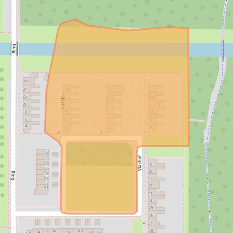 Kaart van postcodegebied 8308BA.