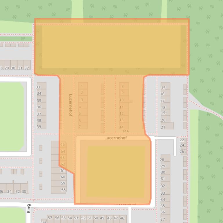 Kaart van postcodegebied 8308BD.