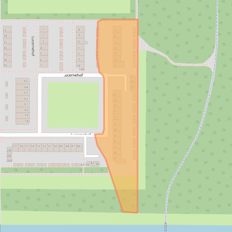 Kaart van postcodegebied 8308BE.