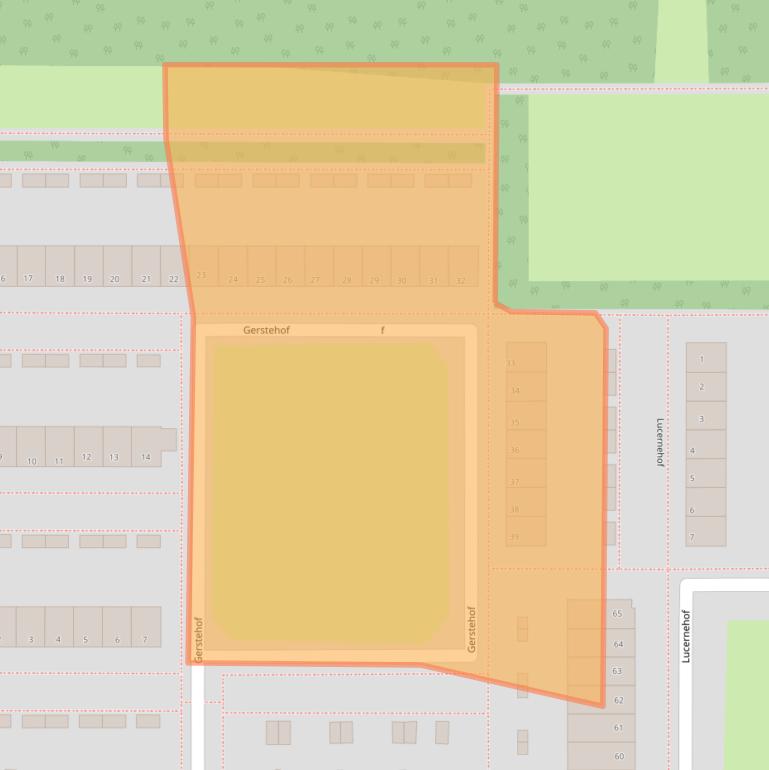 Kaart van postcodegebied 8308BJ.