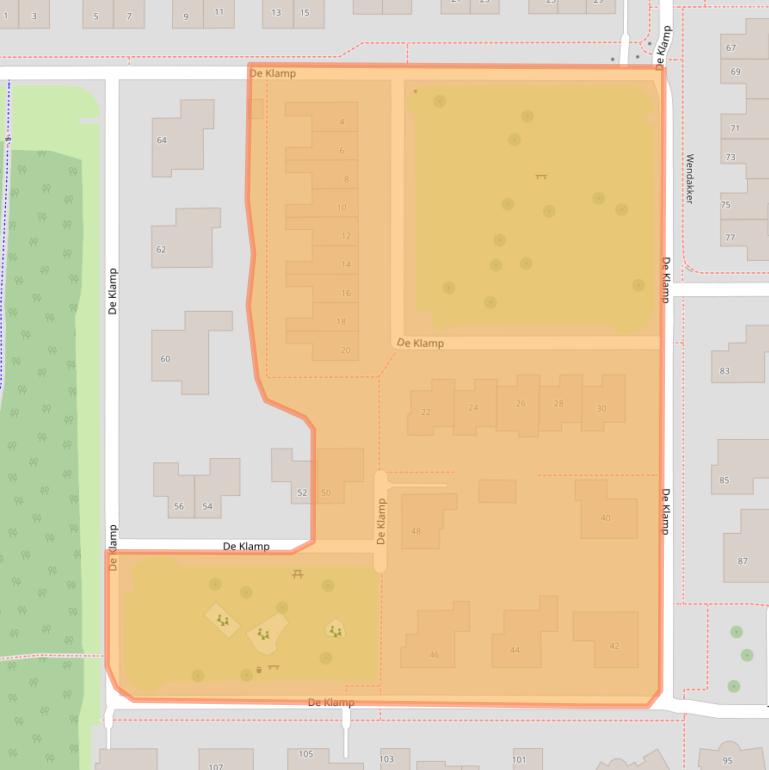 Kaart van postcodegebied 8308CA.