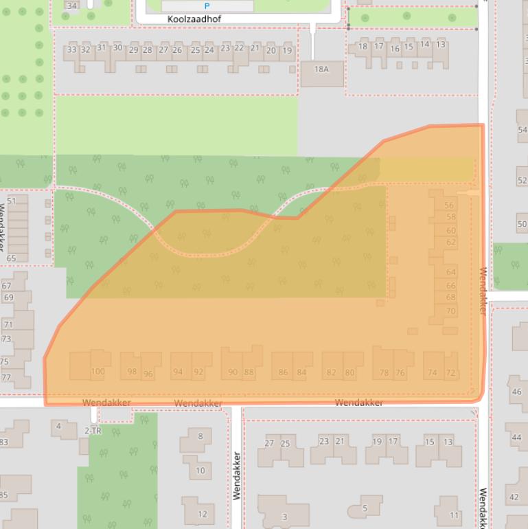 Kaart van postcodegebied 8308CK.